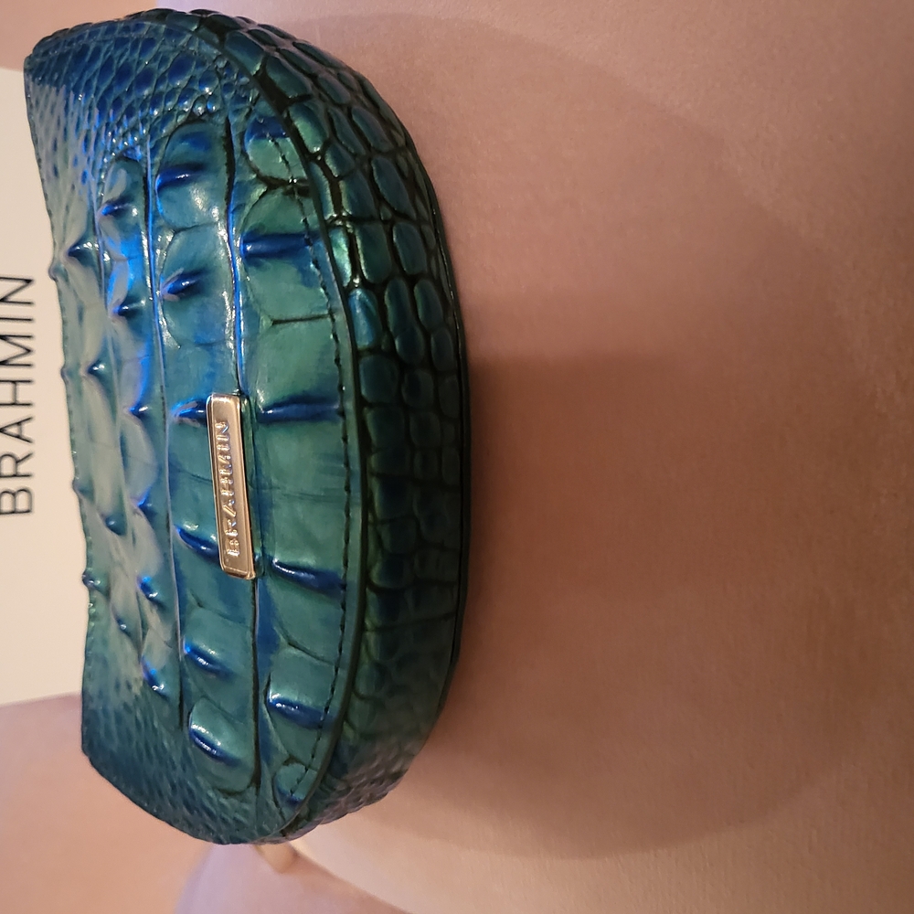 Brahmin Britt Change Purse In Peacock